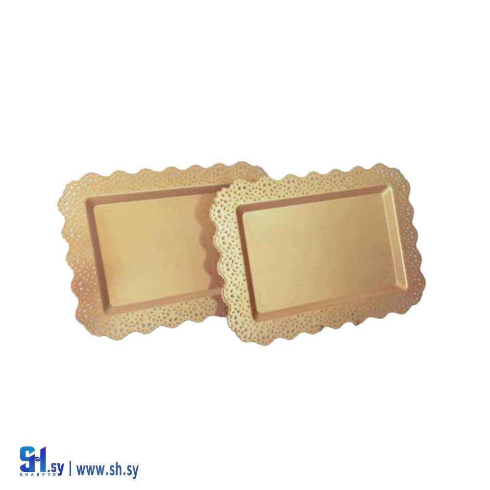 صينية مزخرفة مستطيلة كبيرة (شهد بلاست)