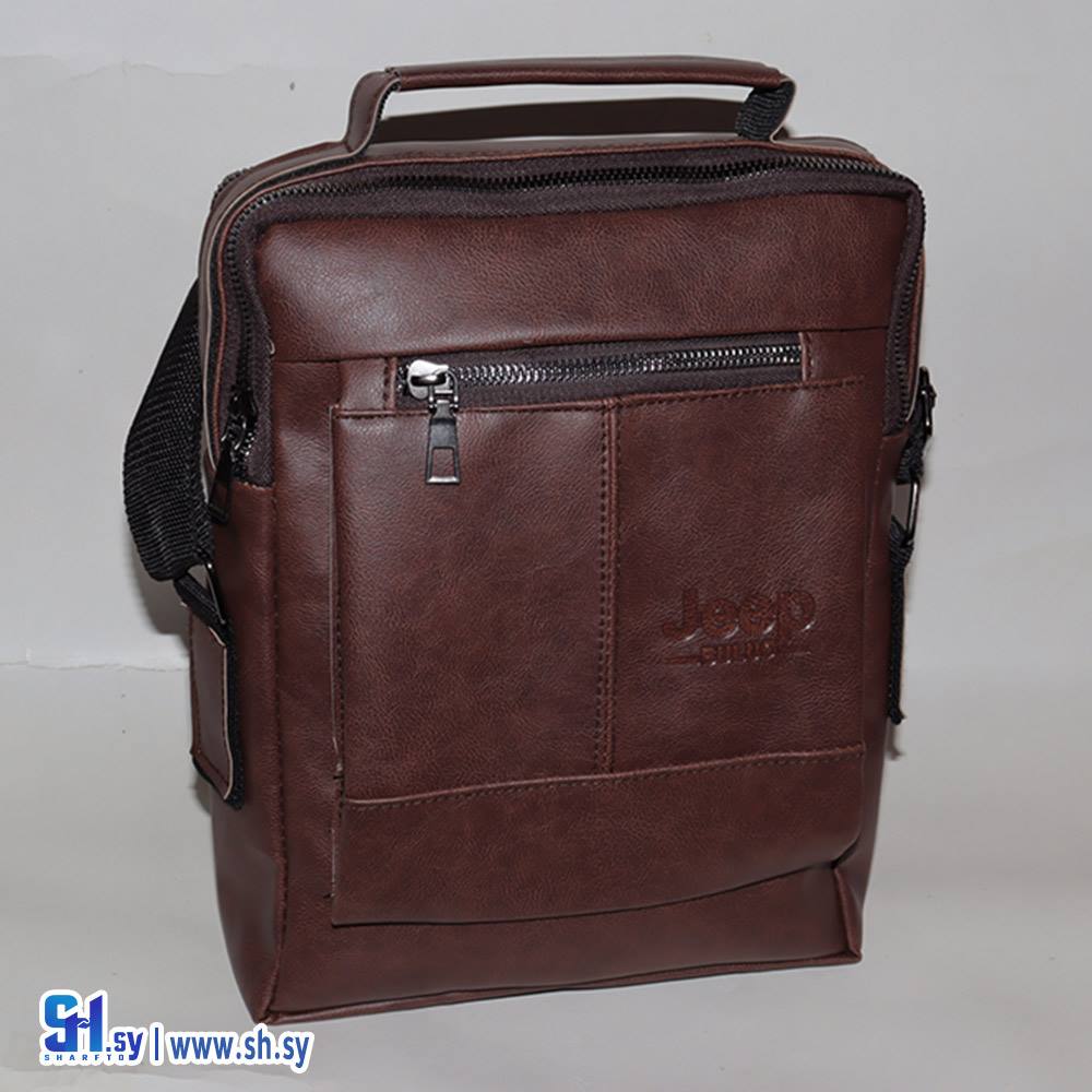 حقيبة يد رجالية قياس كبير 4 سحابات + جيبة مبطنة بالكامل   Jeep + Top Line (أكرم)