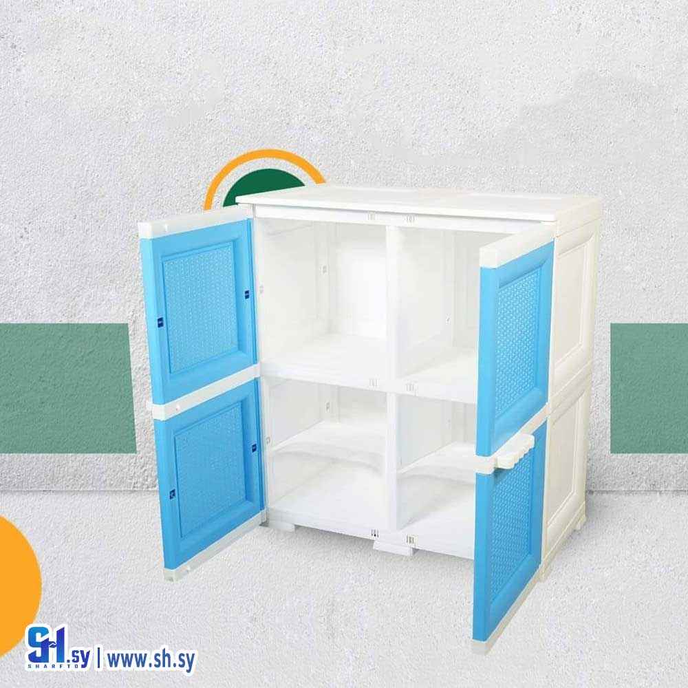 خزانة بلاستيك بابين (الغانم)