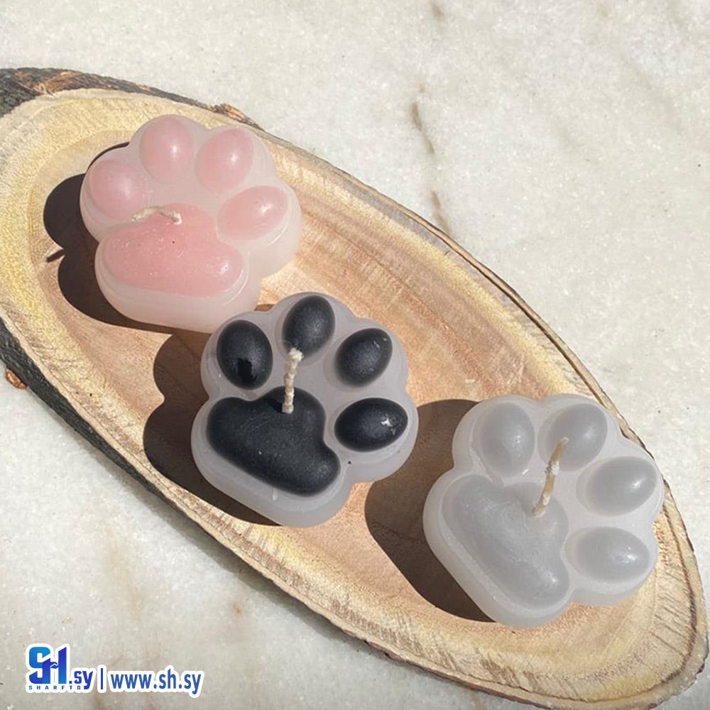 شموع شكل دعسة القطة (Sweety candles)