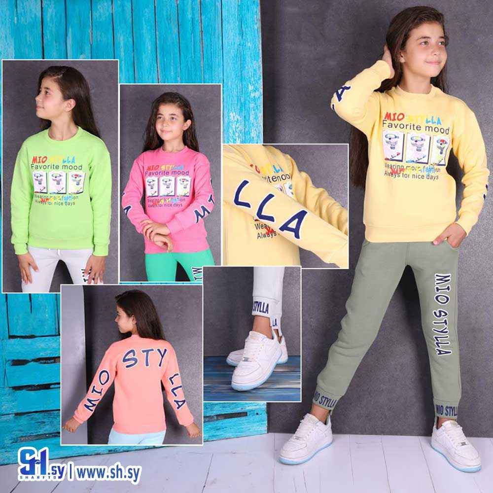 بيجامة بناتي فليس موديل 506 (بي بي M H)