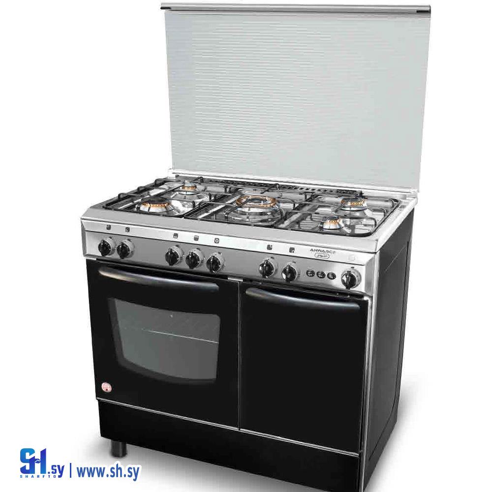 فرن غاز اسود ستانلس B500 (مجموعة نبراس التجارية)