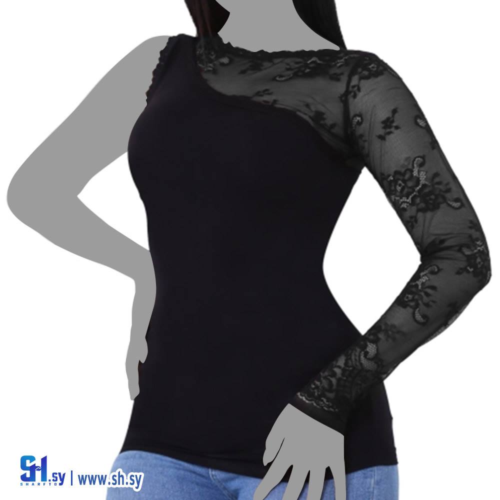 كنزة كم شيفون 4077 (سوليتير)