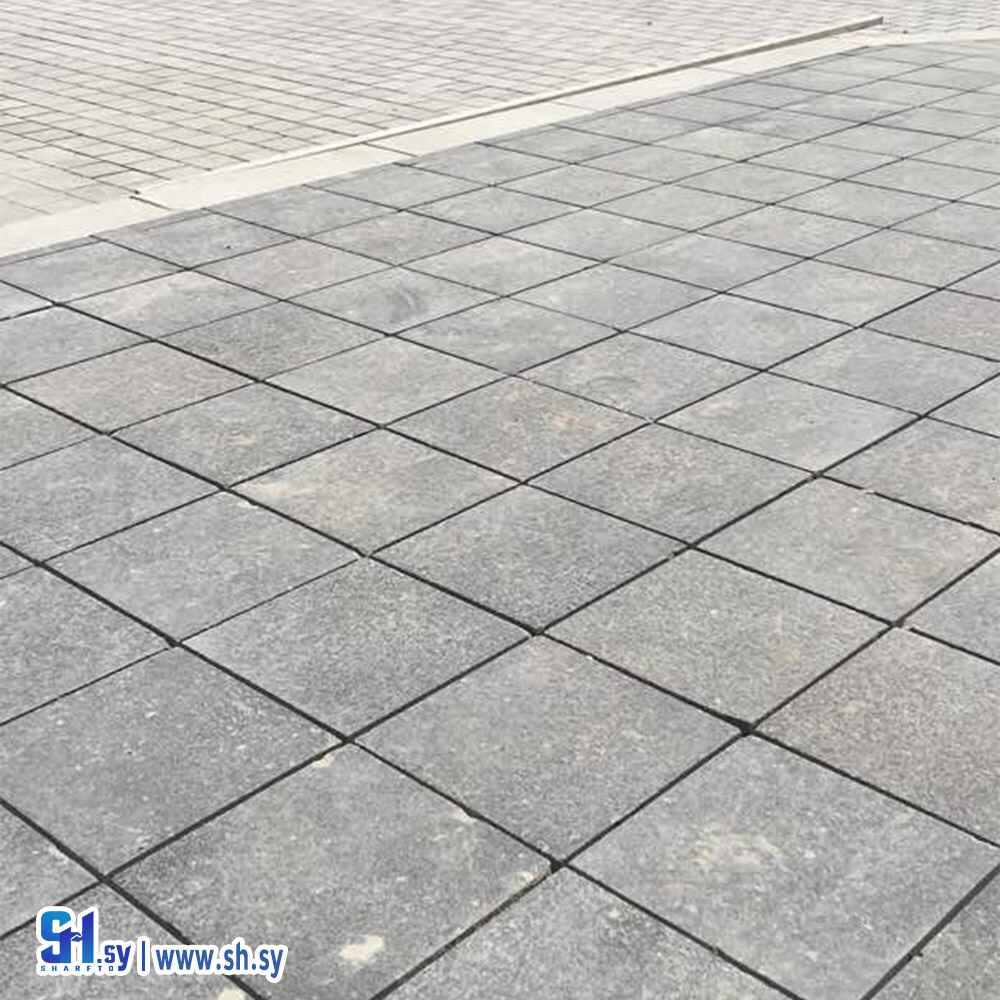 حجر بازلت رمادي زيتوني (بازلت BASALT)