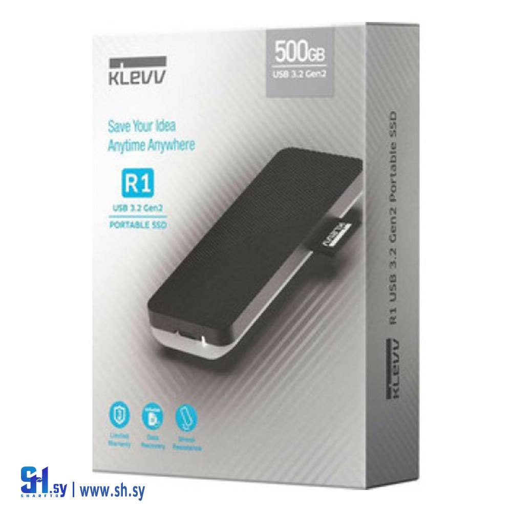 هارد خارجي 500GB USB SSD 3.2 KLEVV (خط الأفق)
