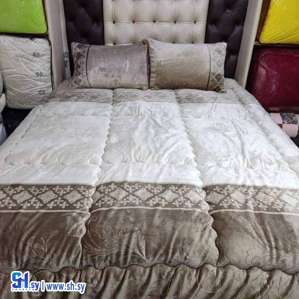 طقم لحاف مخمل فرو 1 (معرض أبو أسامة)