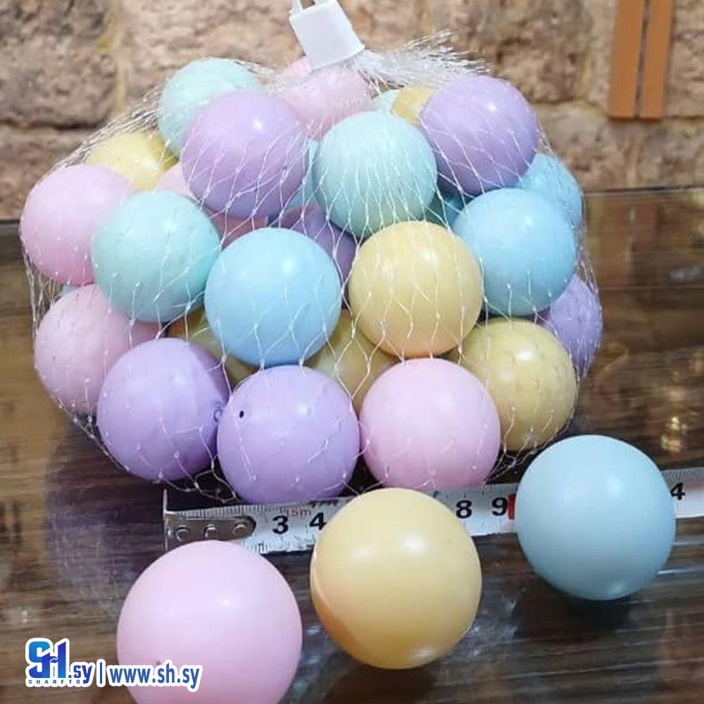 طابة قطر 4 سم 40 قطعة ضمن شبك  (كربوج أخوان