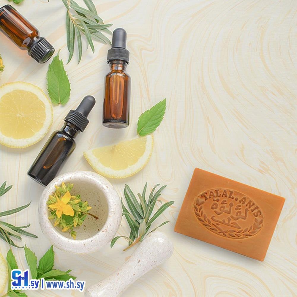 صابونة غار بزيت الليمون والنعناع (لؤلؤة حلب)