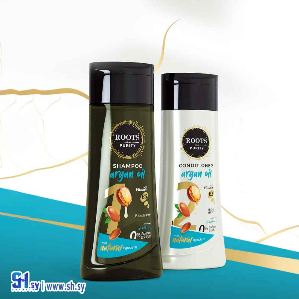 شامبو وبلسم بزيت الأرغان (Roots Purity)
