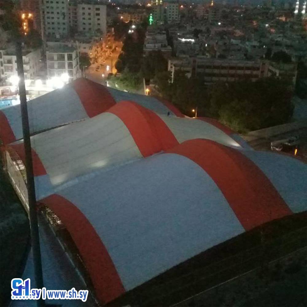 شادر مع تثبيت موديل 8 (مظلات غيد)