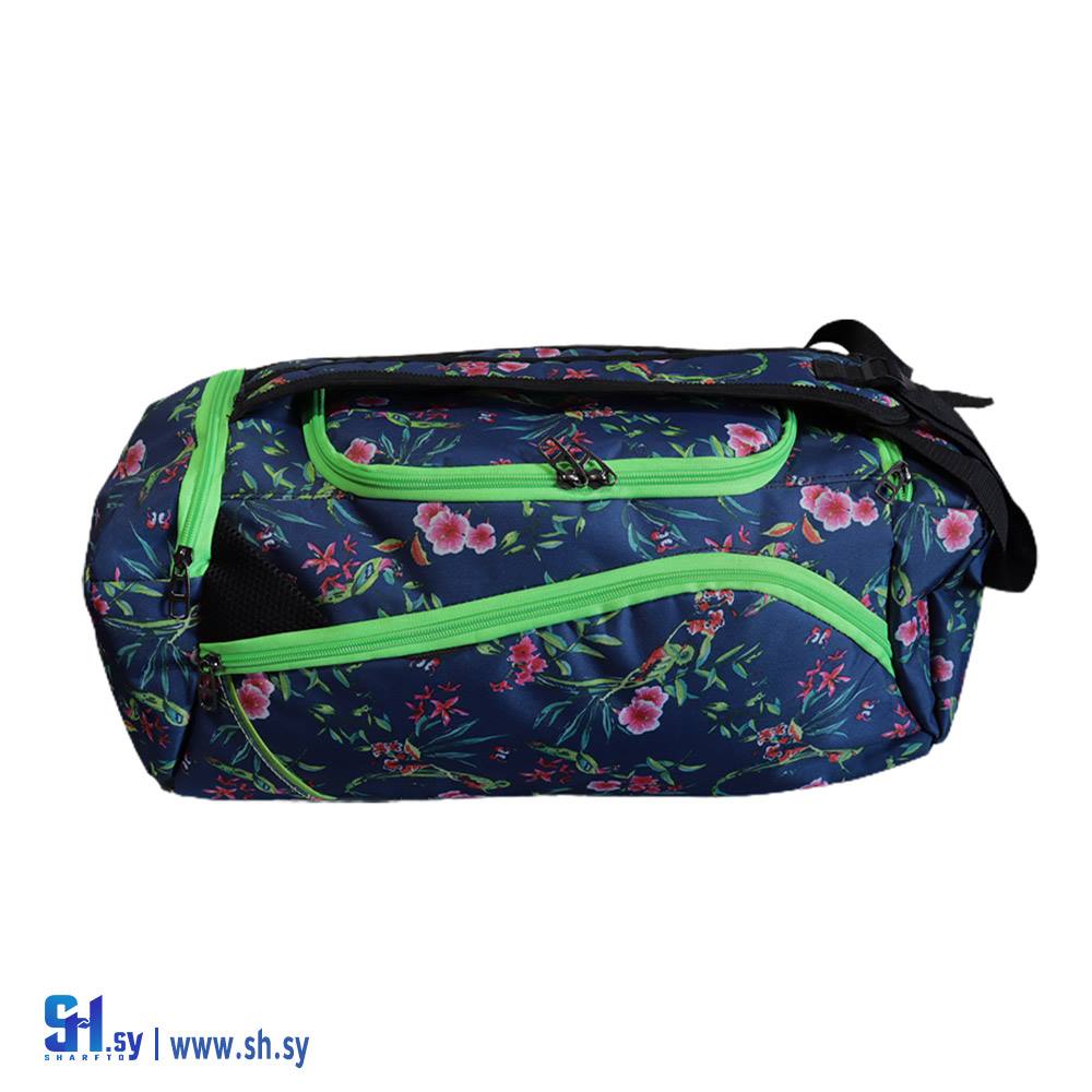 حقيبة رياضية بوفاية موردة مقاس صغير ظهر (أكرم)