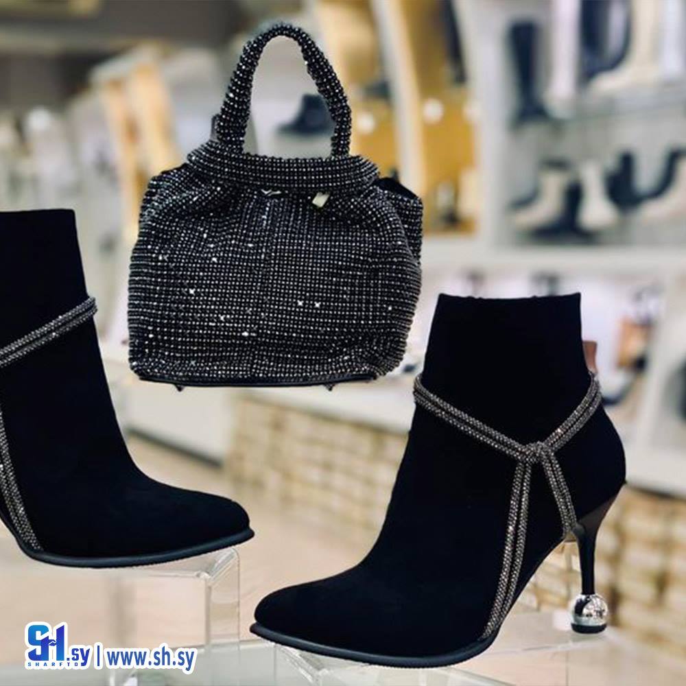 جزمة نسائية كعب رفيع (أحذية لارين)