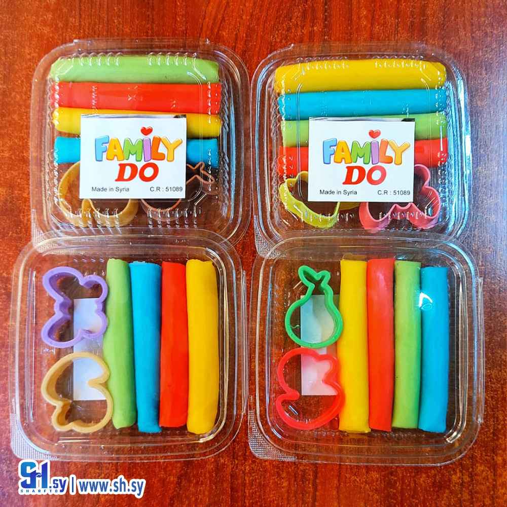 لعبة معجون علبة مع اشكال (شركة البغدادي)