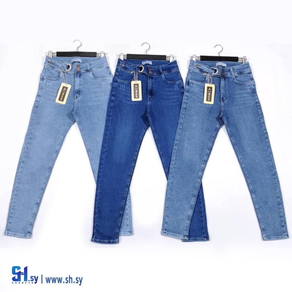 بنطال جينز نسائي موديل 1282 (ألبسة سوا)