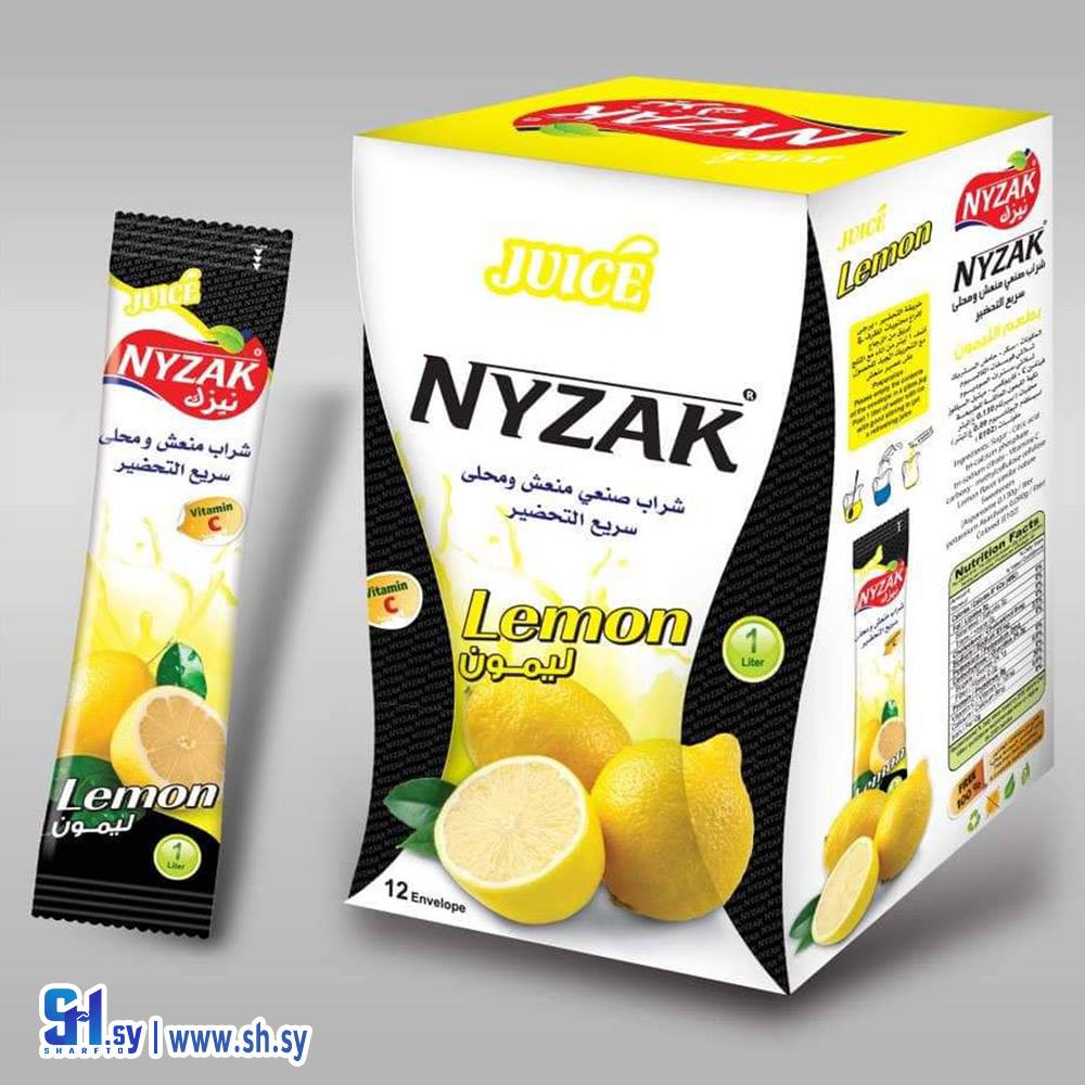 شراب صنعي بنكهة الليمون 12ظرف (نيزك)