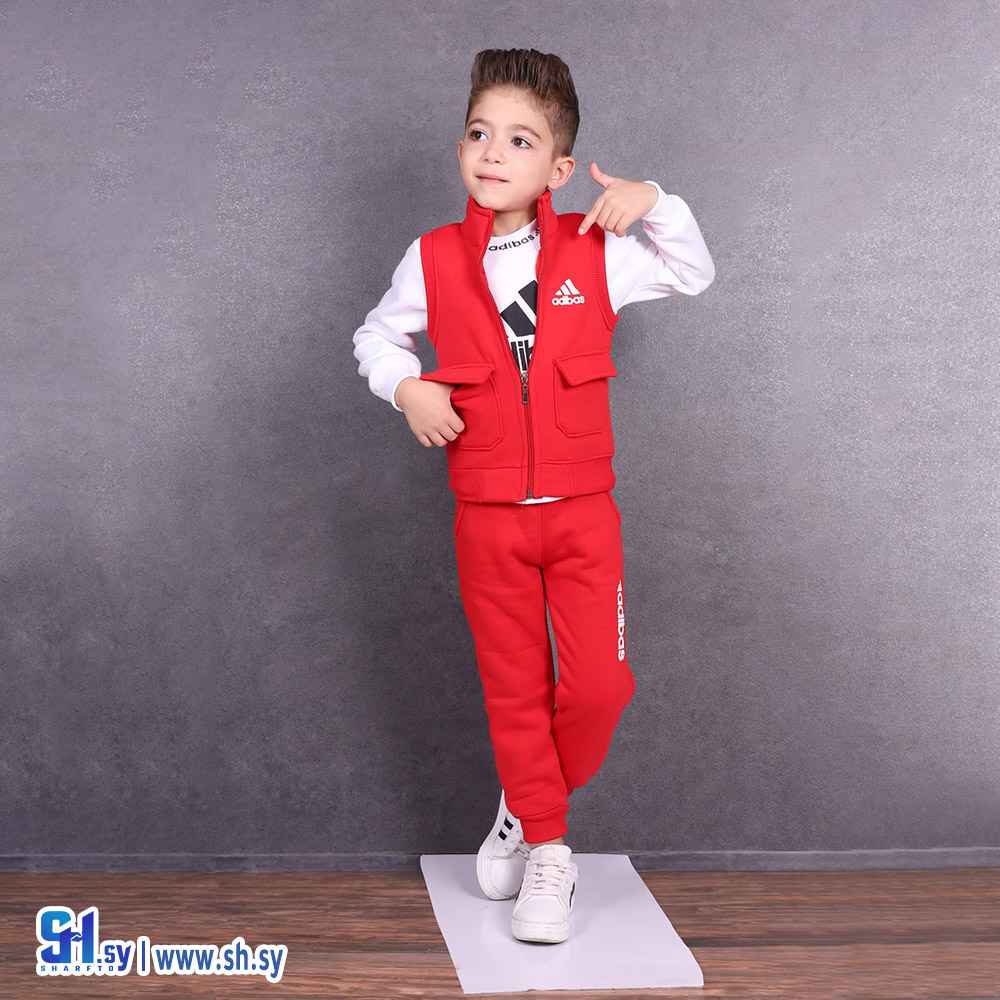 بيجامة صبياني 3 قطع موديل 5425 (زمار مود)