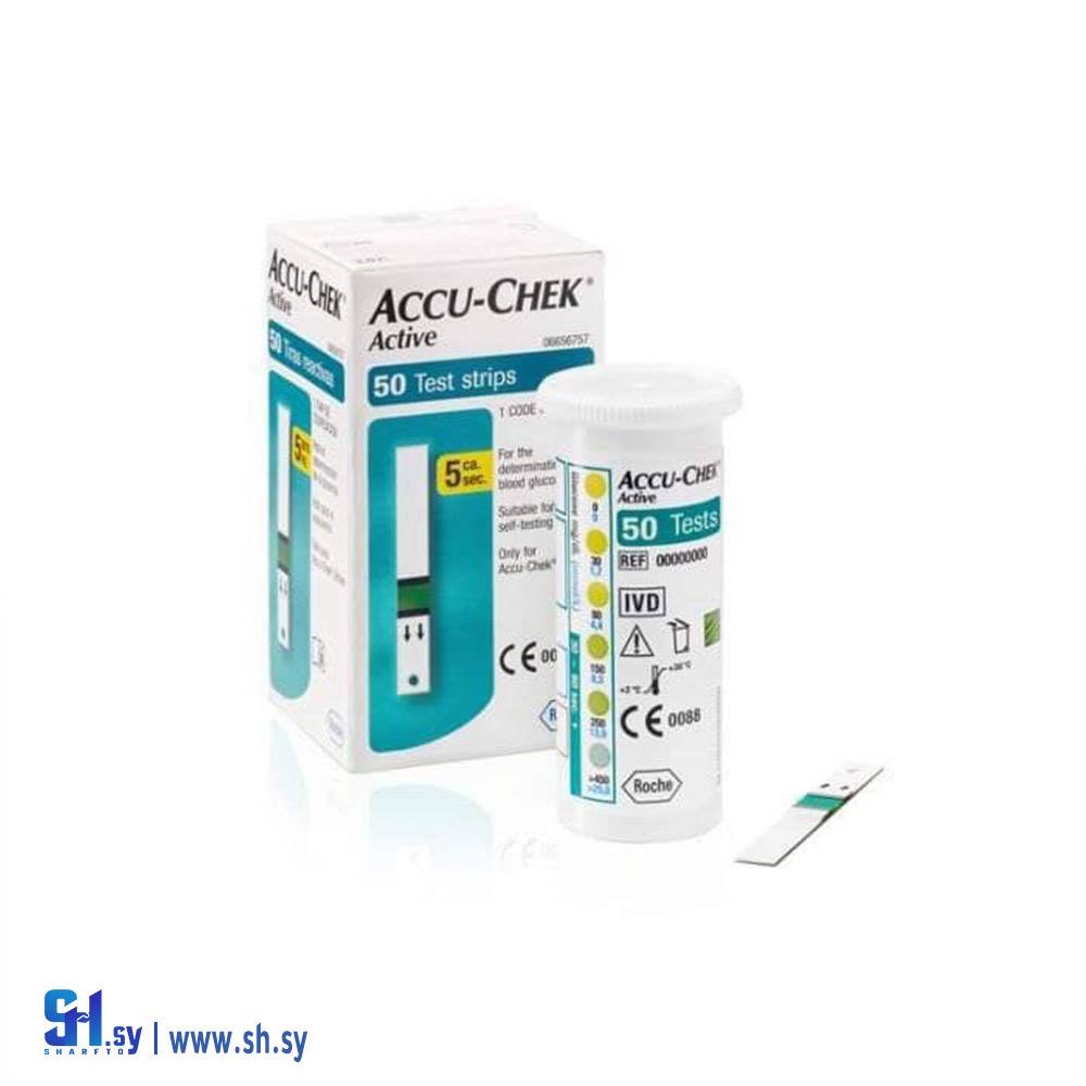 شرائح سكر ACCU - CHEK Active (شركة داماسكو للأجهزة الطبية)