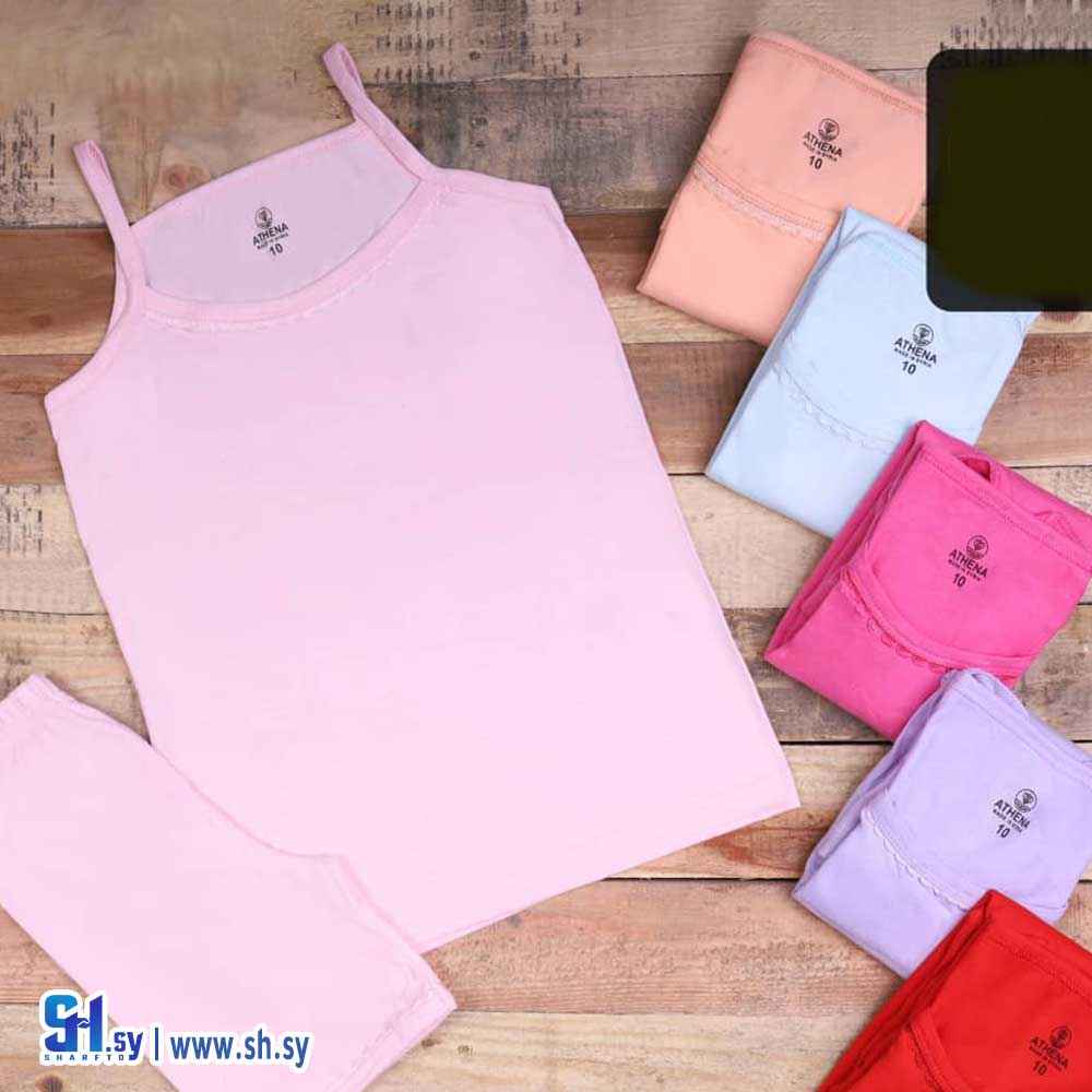 طقم قطن بناتي موديل 40036 (مجموعة الزيتوني التجارية)