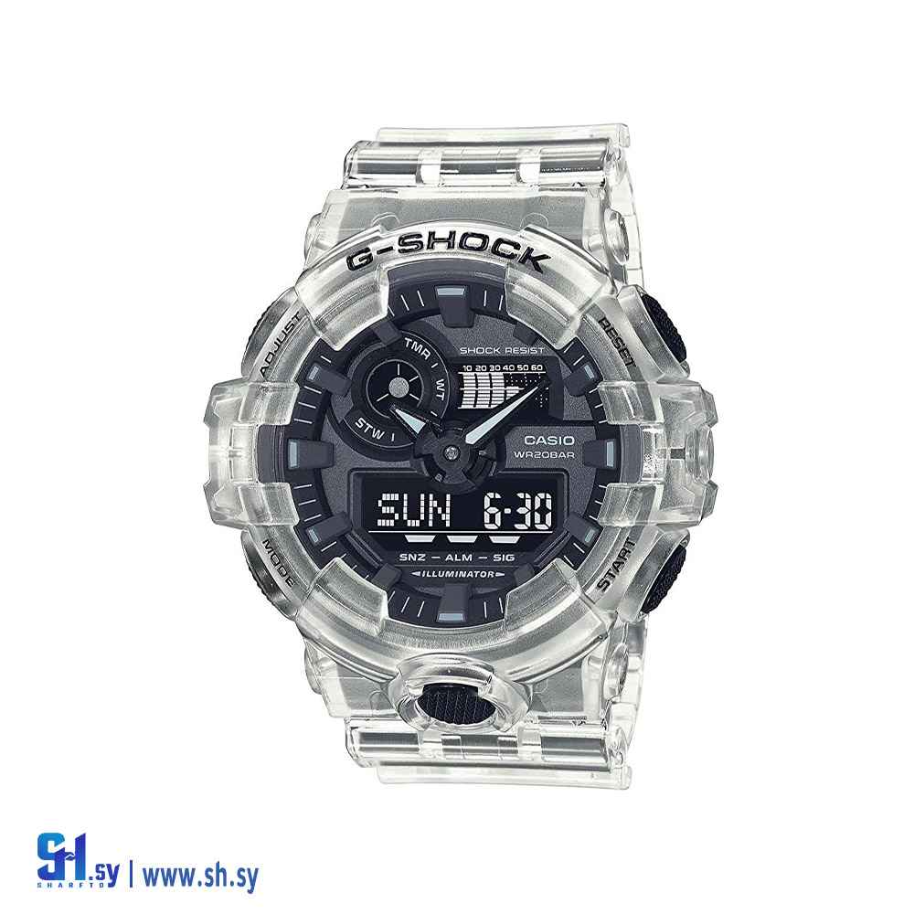 ساعة رجالية GA-700SKE-7AD جي شوك (CASIO)