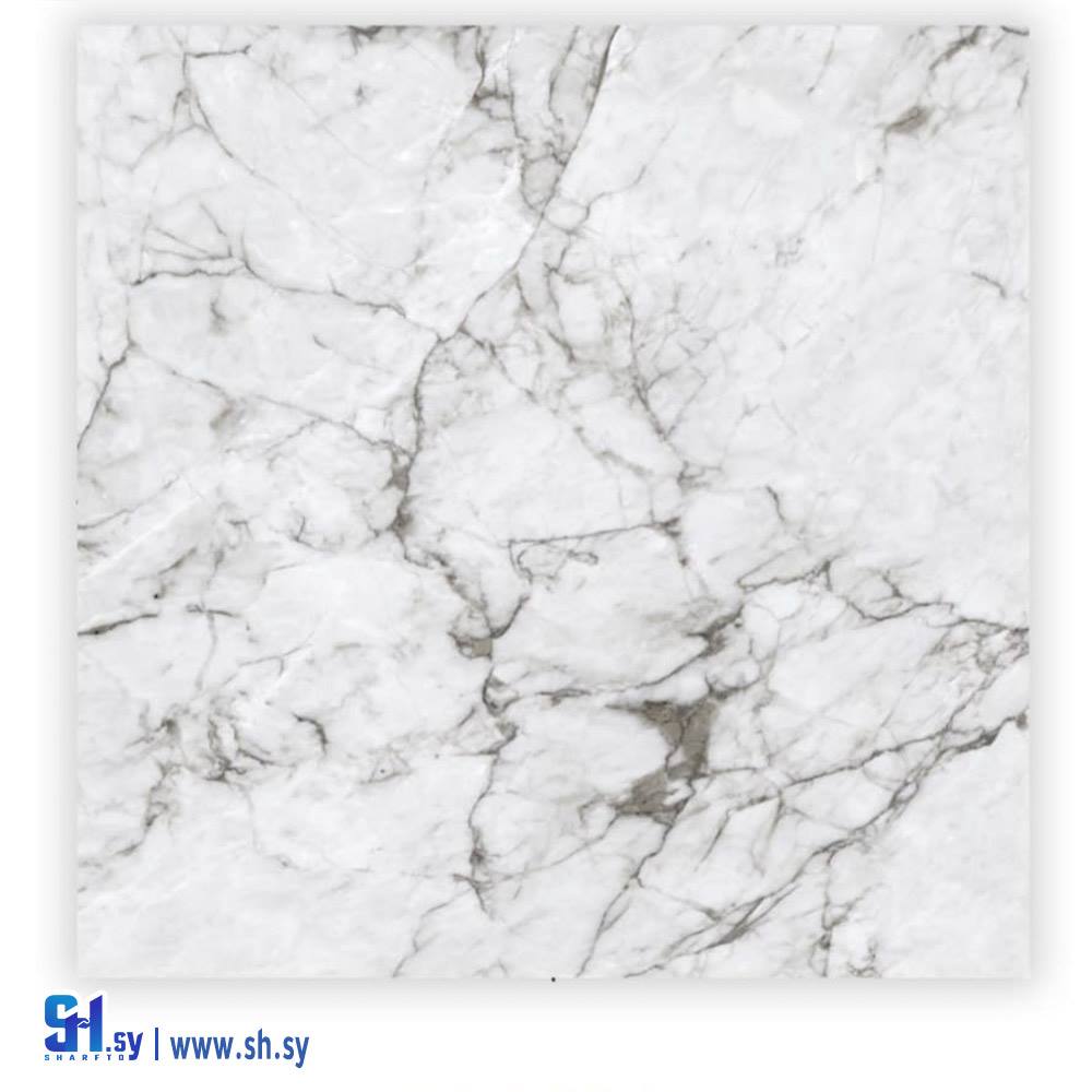 رخام أبيض بعروق سوداء (معرض البغدادي)