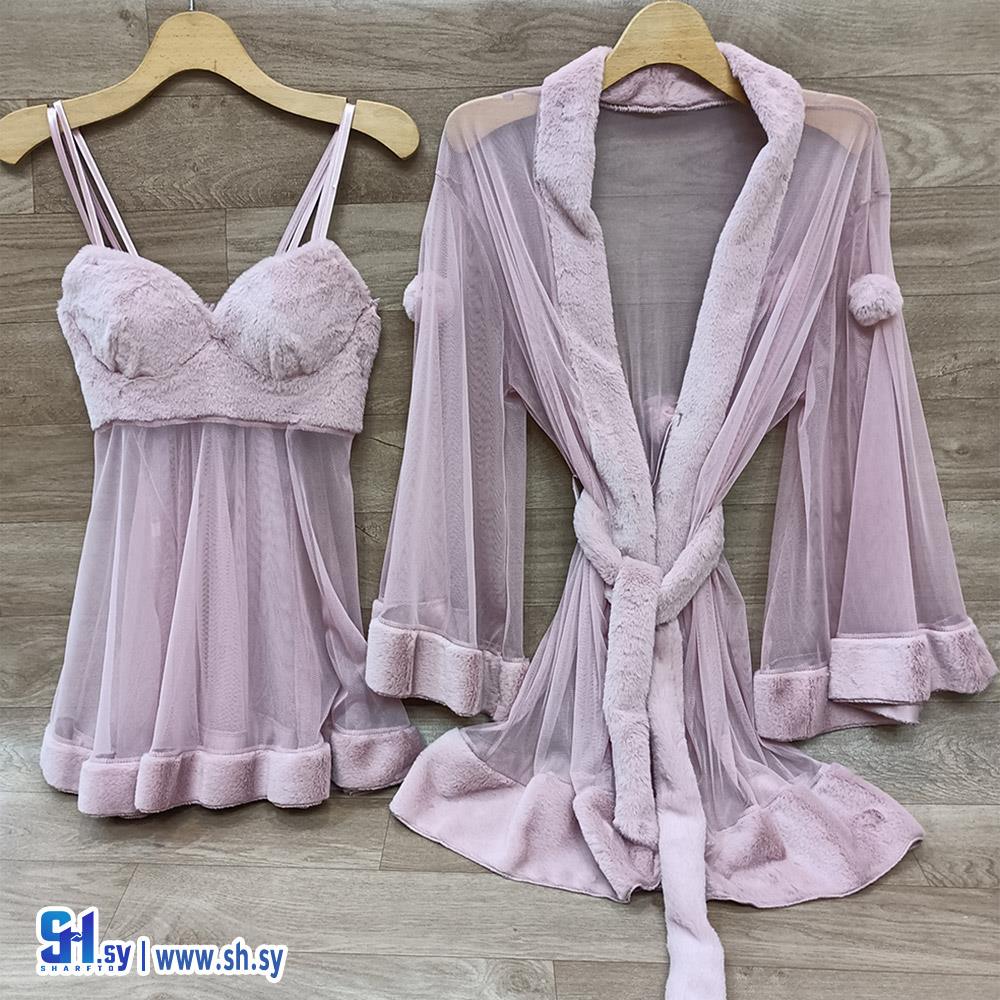 طقم مخمل وشيفون (Girly Lingerie)