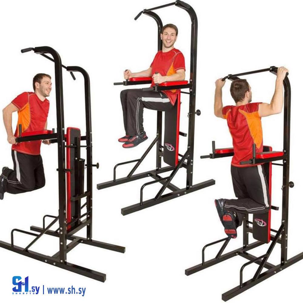 جهاز تمارين اللياقة البدنية باور تاور للمنزل وصالة الالعاب الرياضية والتمارين الرياضية المنزلية وتمارين القوة واللياقة البدنية متعدد الوظائف (حمشو للأجهزة الرياضية)