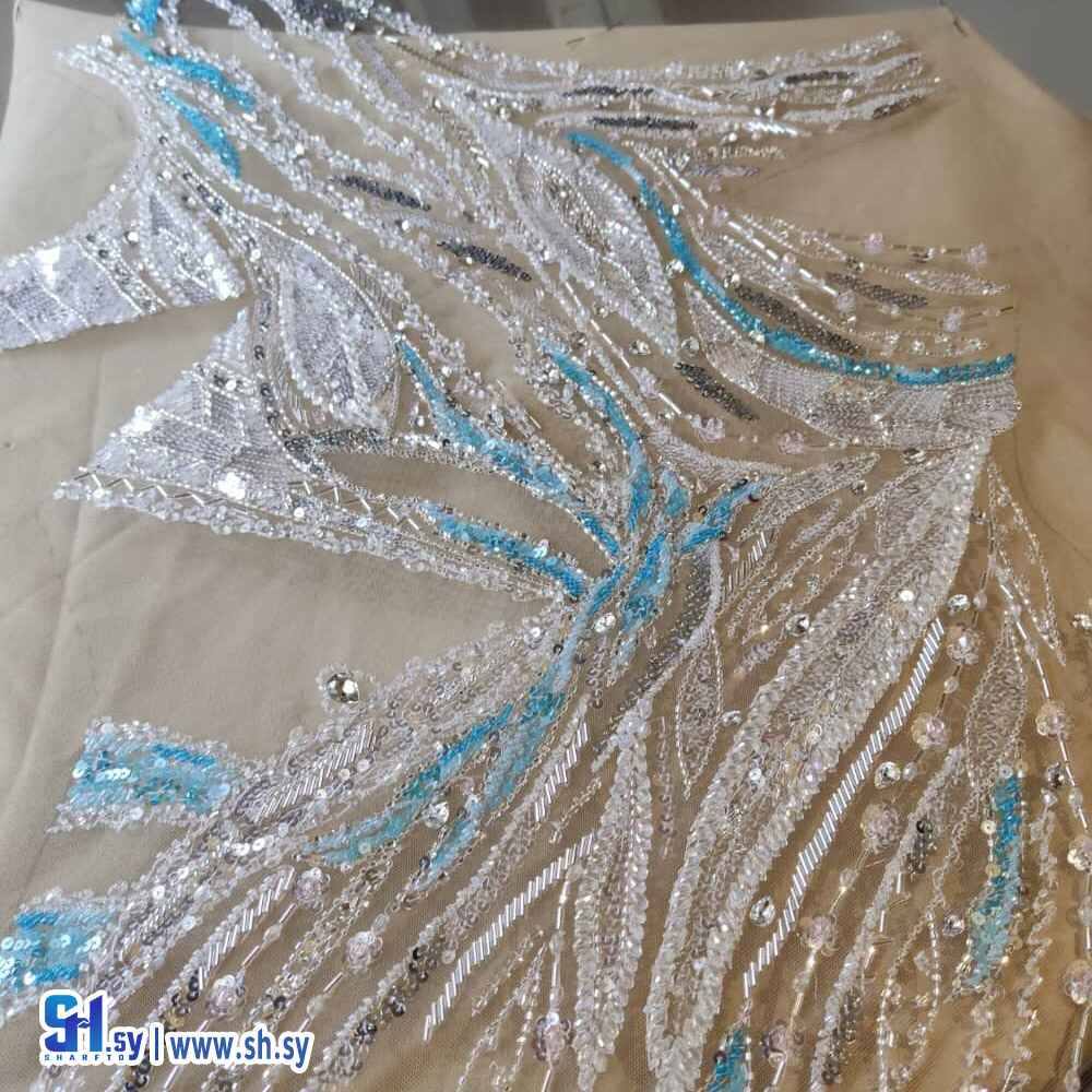 قماش تطريز يدوي وشك ورسم ( معمل مس بيوتي )