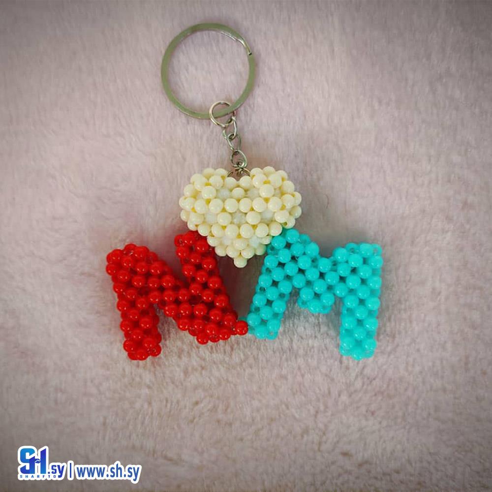 سلسلة مفاتيح بشكل احرف (M&N Handmade)