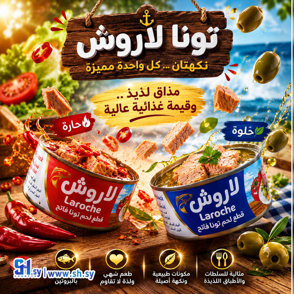 طون لاروش حلو - تونا لاروش - شركة لاروش للاغذية دمشق