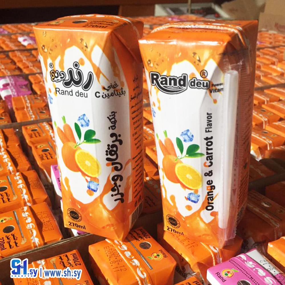 عصير بنكهة البرتقال والجزر (Rand Due)