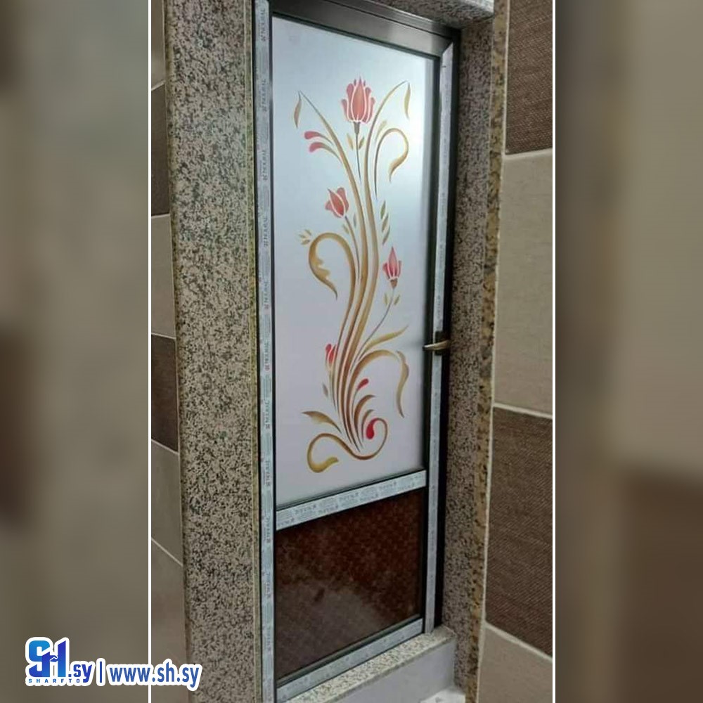 أبواب حمامات ألمنيوم 3 (الوسام للألمنيوم والمطابخ والديكورات)