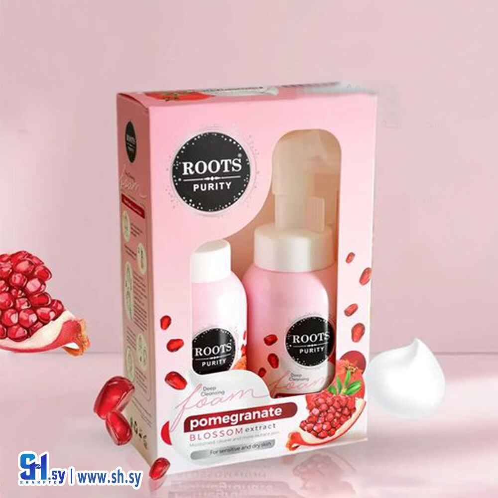 غسول فوم للبشرة بخلاصة زهر الرمان (Roots Purity)