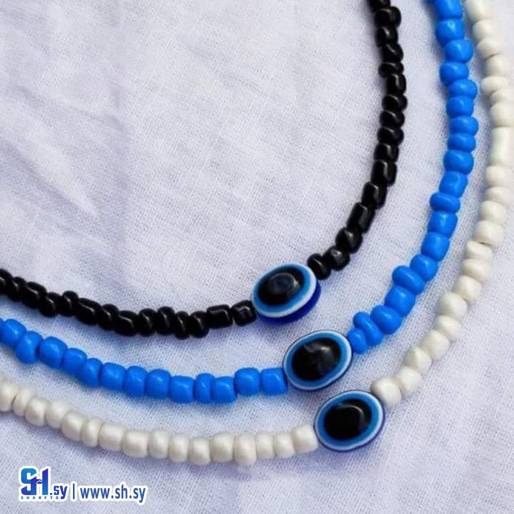 قلادة خرزة زرقاء 2 (EVA STORE)