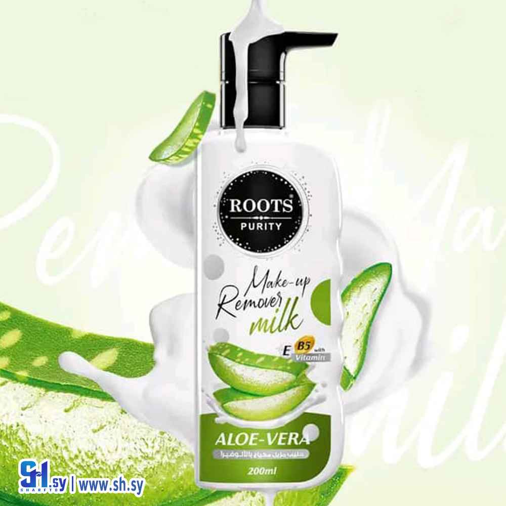 حليب مزيل مكياج بالألوفيرا (Roots Purity)