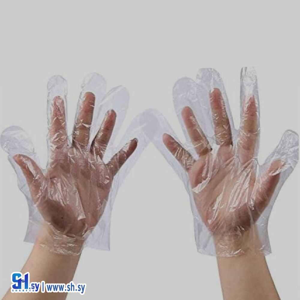 كفوف بلاستيك نايلون (مكتب الأمانة)