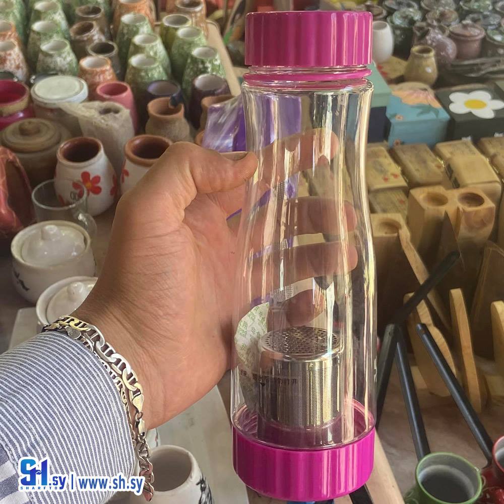حافظة حرارة شفافة (لوز وسكر)