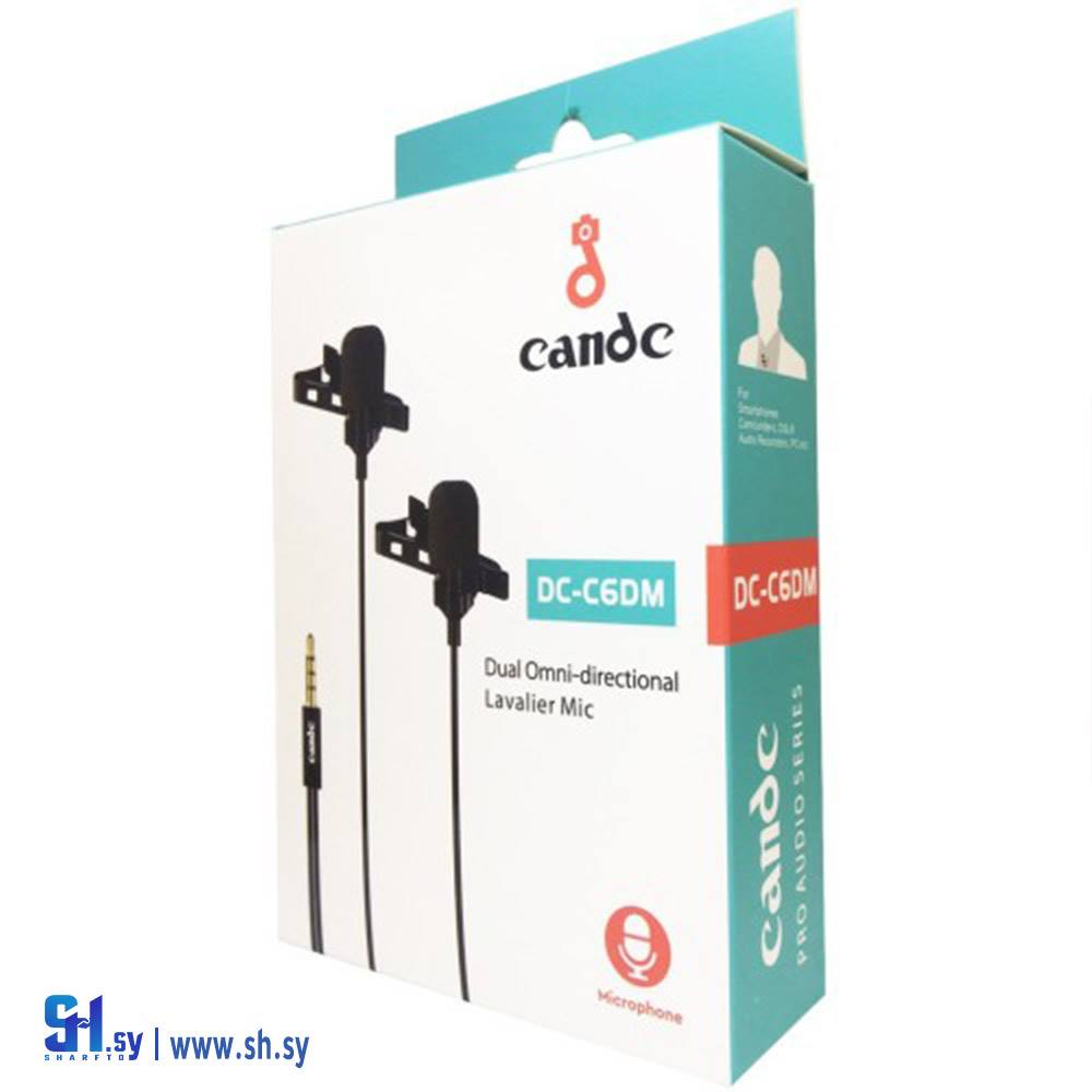 مايك CANDC DC-C6DM PROFESSIONAL DUAL COLLAR MIC OMNI DIRECTIONAL (خط الأفق)