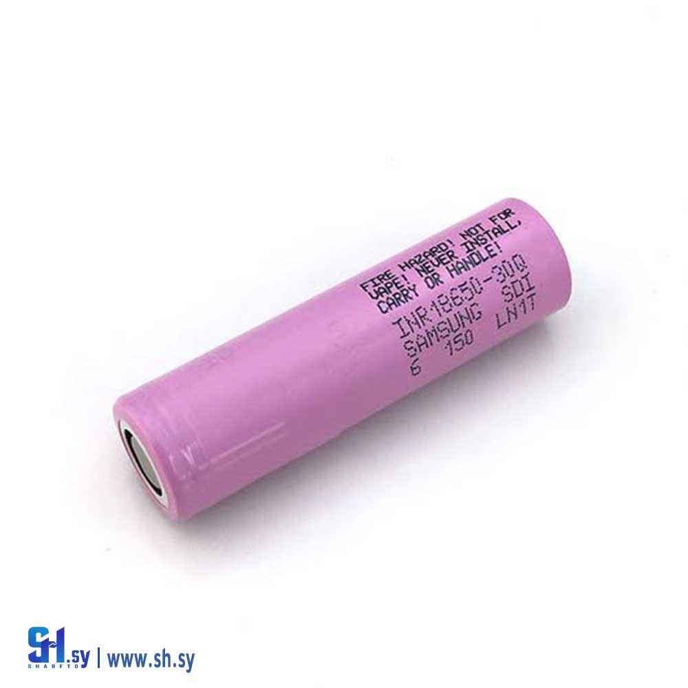 بطارية  ليثيوم 30Q 3000mAh 15A 18650 من سامسونج (قطرنجي للالكترونيات)