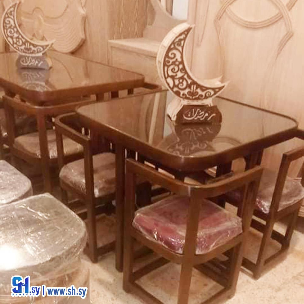 طاولة سفرة قياس صغير 6 (شام للمفروشات و الديكورات)