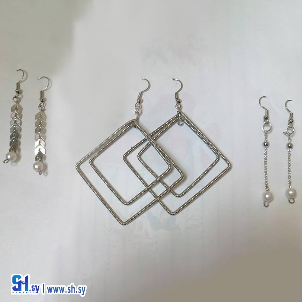 حلق فضي (Nour Accessories)