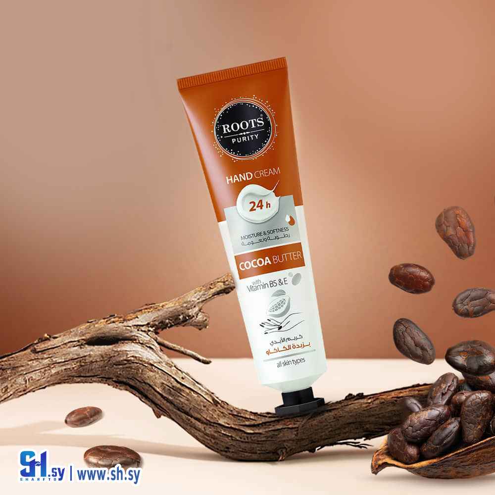 كريم الأيدي بخلاصة زبدة الكاكاو (Roots Purity)