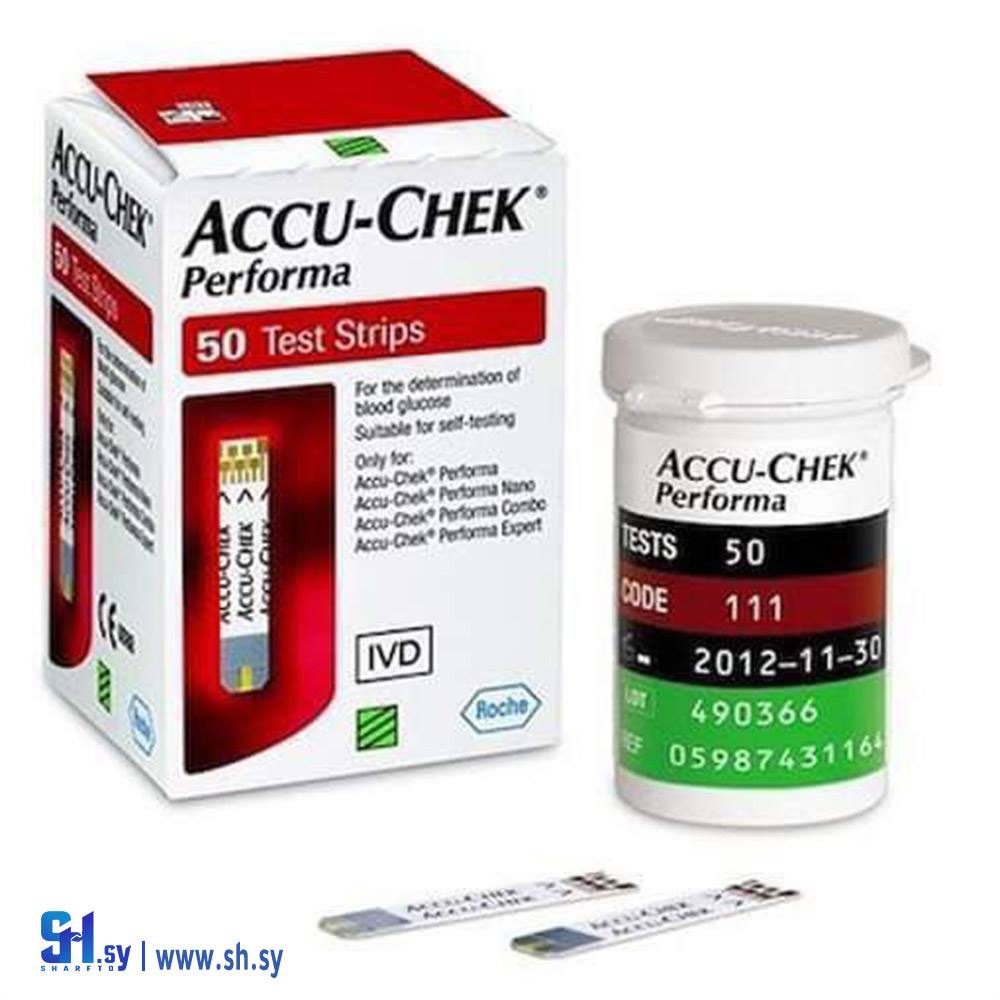 شرائح سكر ACCU - CHEK Performa (شركة داماسكو للأجهزة الطبية)