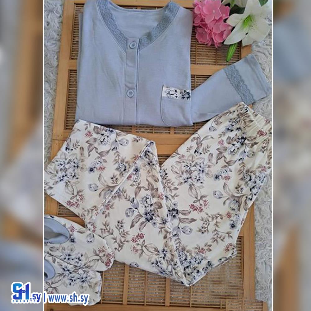 بيجامة قطن نسائي (بينك)