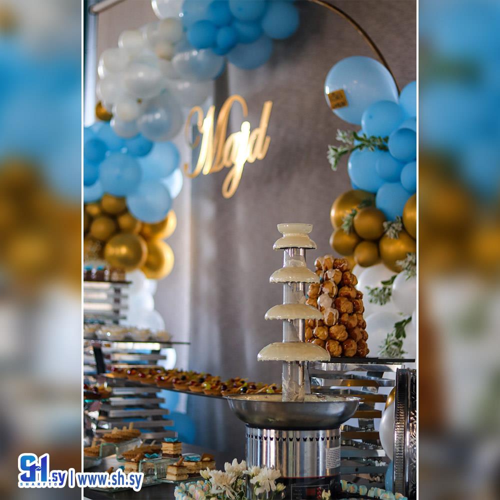 تزيين حفلات ولادة (أزهار الوروس)