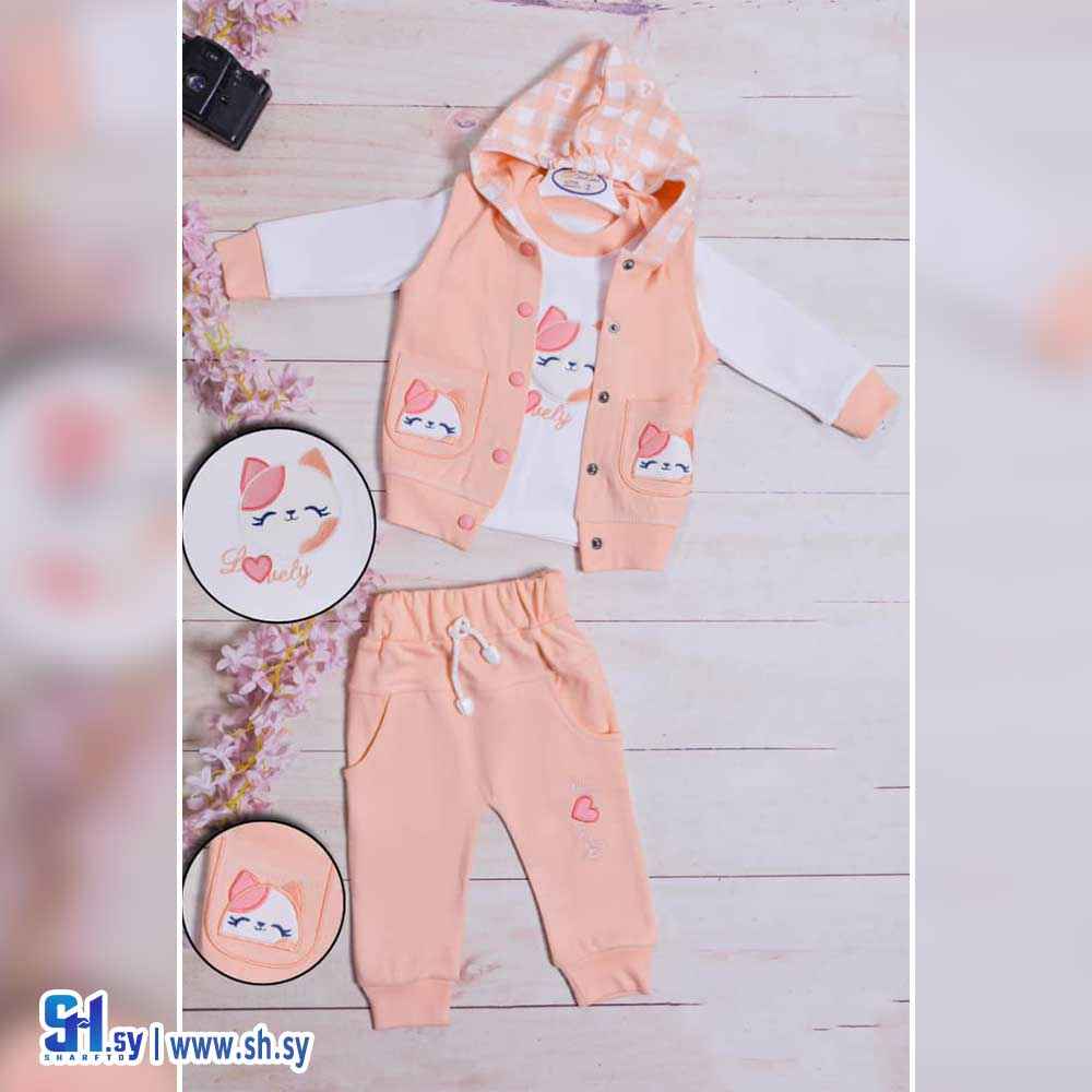 بيجامة بناتي موديل 1705 (بي بي M H)