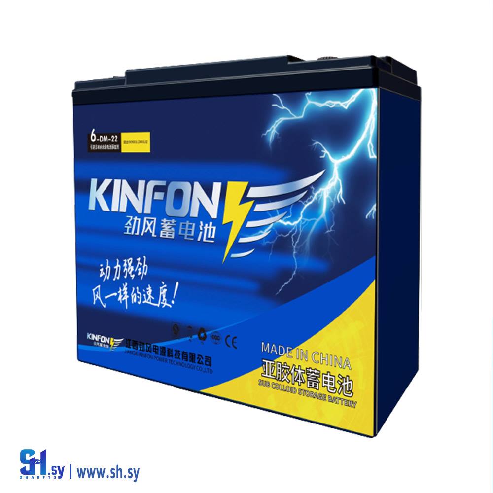 بطارية KINFON 6-DM-22Ah12V Deep Cycle Gel Battery(الالا لطاقة المتجددة)