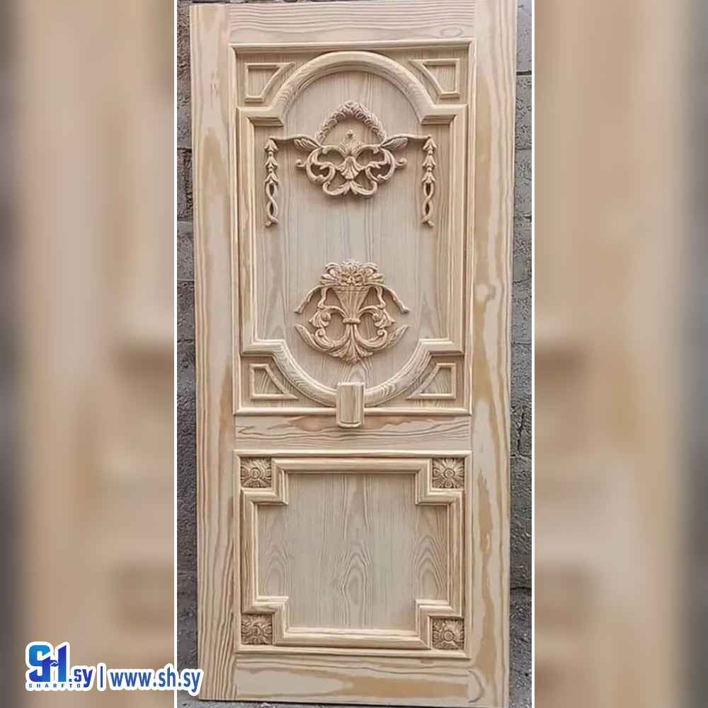 باب خارجي تفصيل خشب (النجار للديكور)