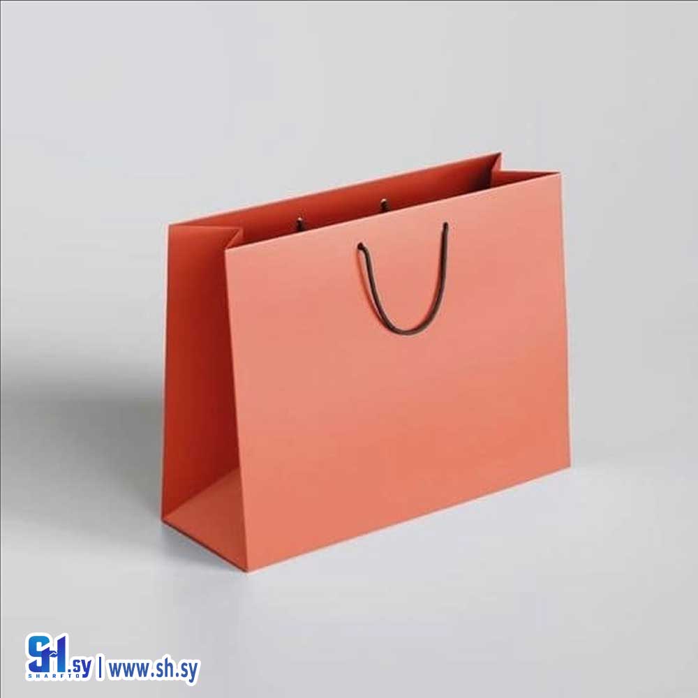 كيس كرتون لون خوخي (finger art)