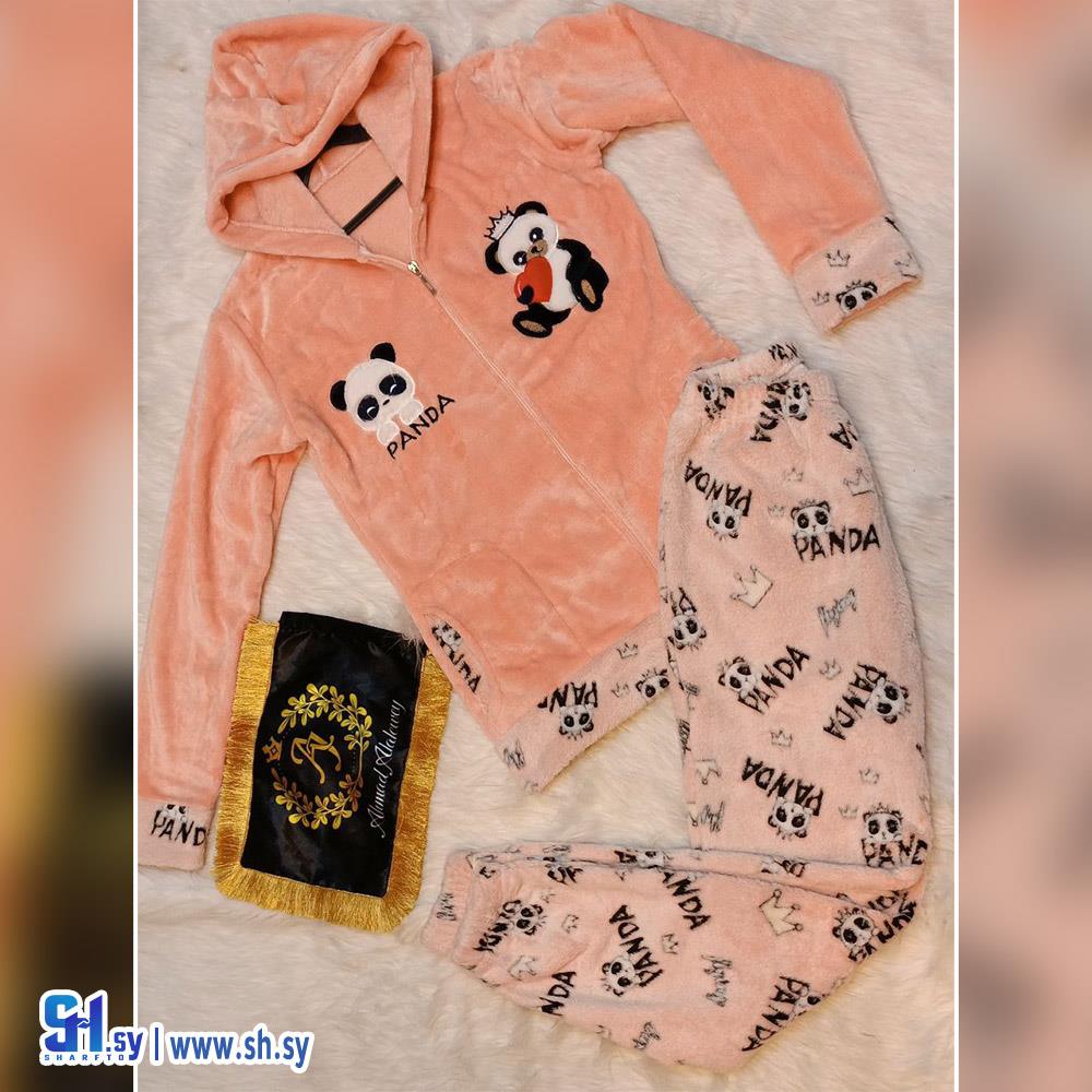 بيجامة فرو قطعتين (لانجري اي جي)