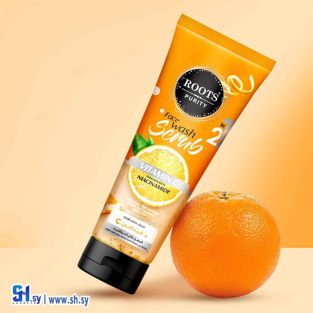 غسول يومي مقشر بفيتامين سي (Roots Purity)